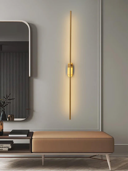 Stick Shaped Plug-In Sconce | Handcrafted Iron & Acrylic | Warm, Neutral, Cool Light Options