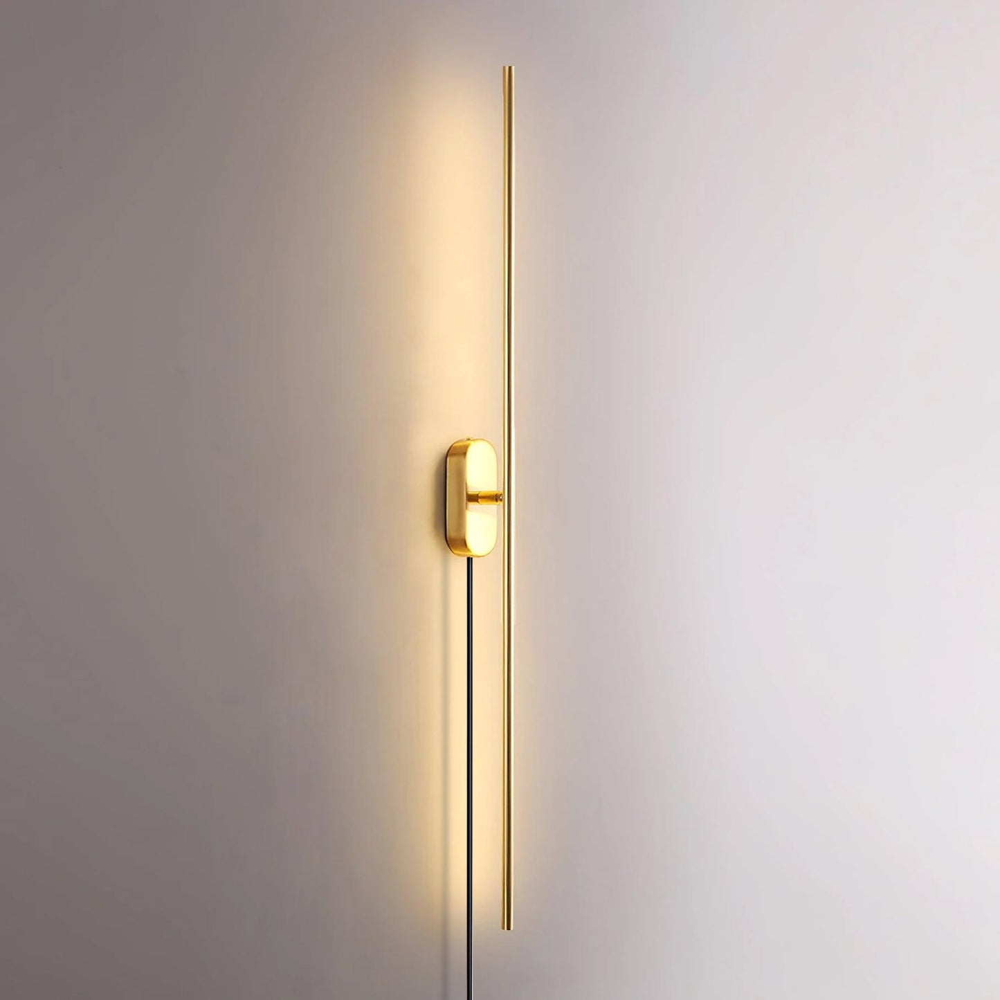 Stick Shaped Plug-In Sconce | Handcrafted Iron & Acrylic | Warm, Neutral, Cool Light Options