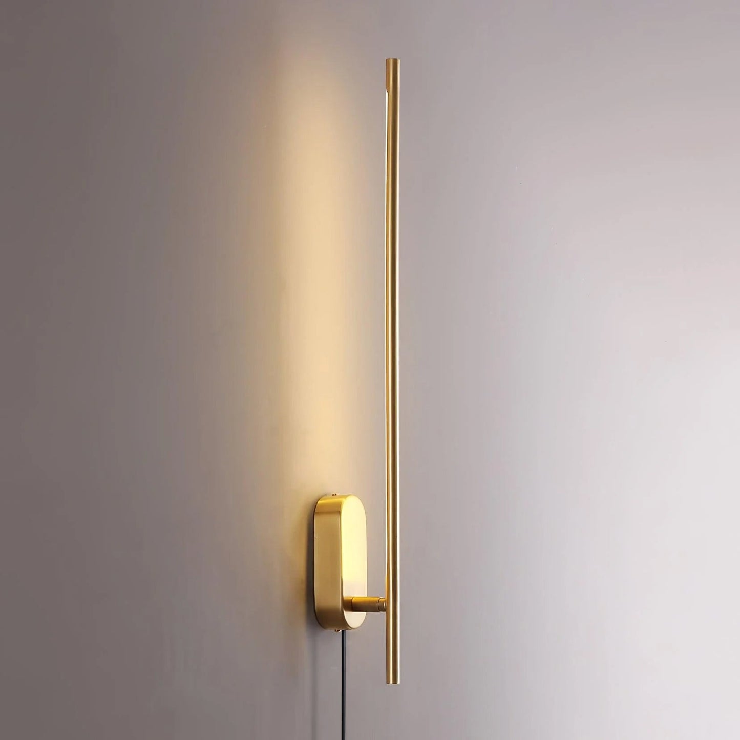 Stick Shaped Plug-In Sconce | Handcrafted Iron & Acrylic | Warm, Neutral, Cool Light Options