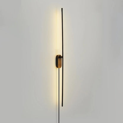 Stick Shaped Plug-In Sconce | Handcrafted Iron & Acrylic | Warm, Neutral, Cool Light Options