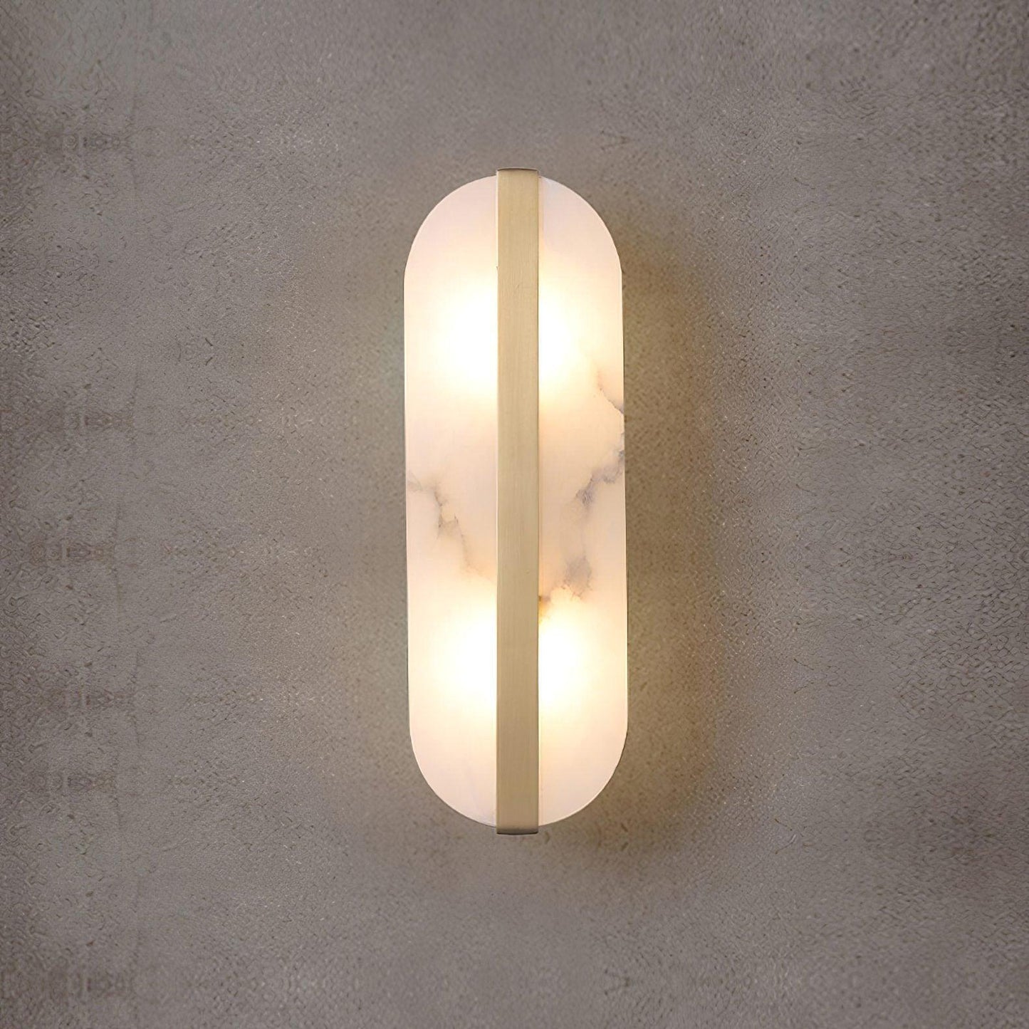 Alabaster LED Wall Sconce | Brass Finish | Set of 2