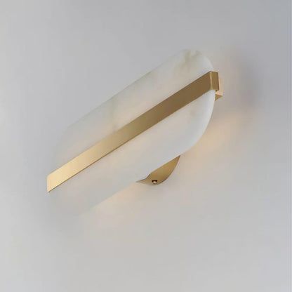 Alabaster LED Wall Sconce | Brass Finish | Set of 2
