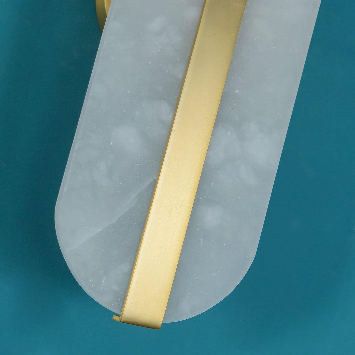 Alabaster LED Wall Sconce | Brass Finish | Set of 2
