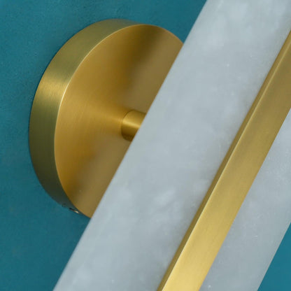 Alabaster LED Wall Sconce | Brass Finish | Set of 2