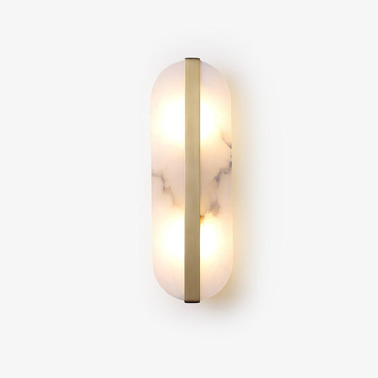 Alabaster LED Wall Sconce | Brass Finish | Set of 2