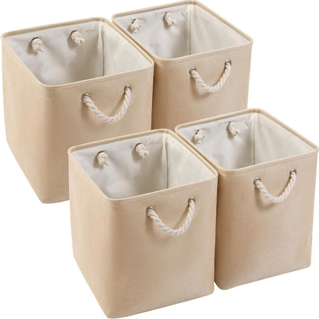 Storage Boxes | Canvas & EVA | Large 41.6L, 13"x15"x13"