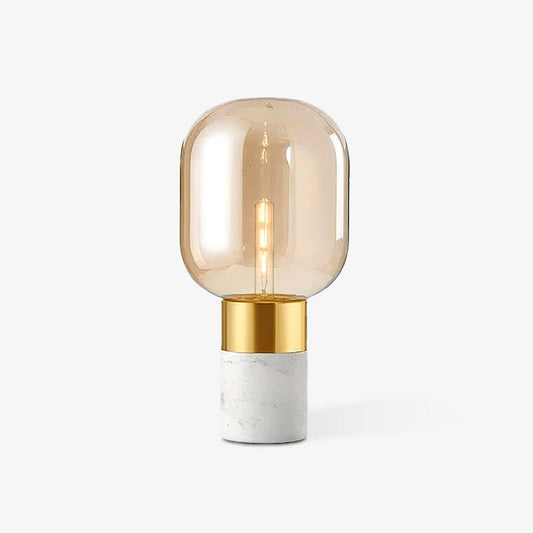 Storm Table Lamp | Glass & Marble | 23cm Diameter