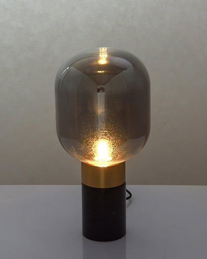 Storm Table Lamp | Glass & Marble | 23cm Diameter