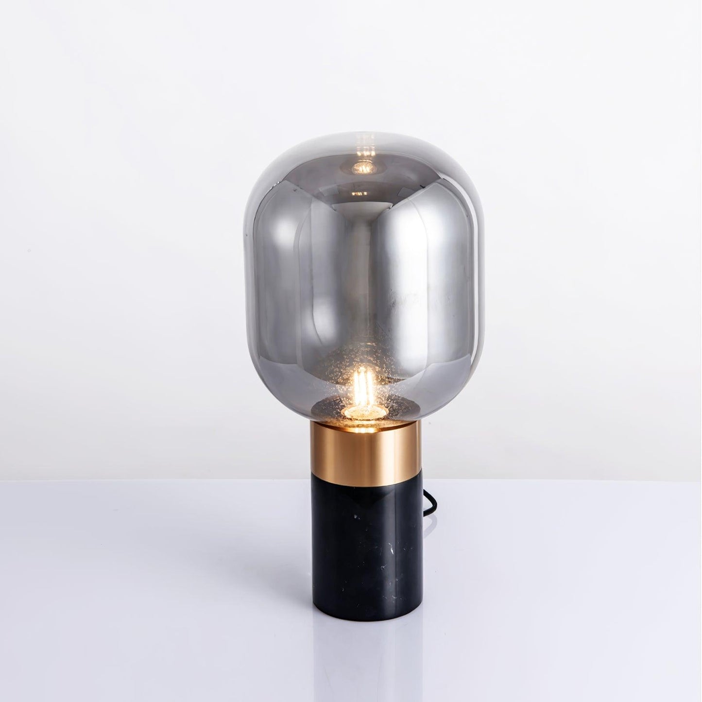 Storm Table Lamp | Glass & Marble | 23cm Diameter