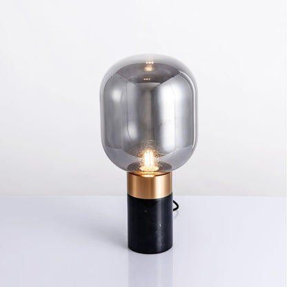 Storm Table Lamp | Glass & Marble | 23cm Diameter