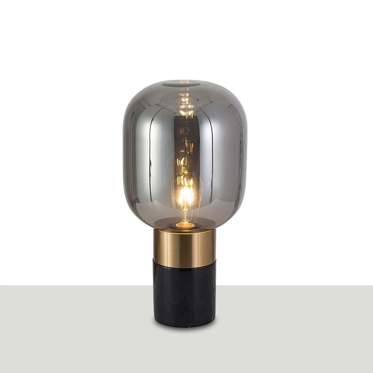 Storm Table Lamp | Glass & Marble | 23cm Diameter