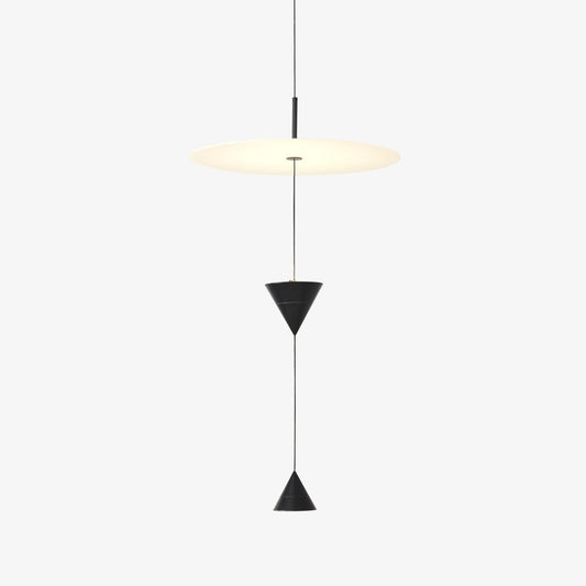 Stralunata Pendant Lamp | Minimalist Metal Design | Adjustable Height