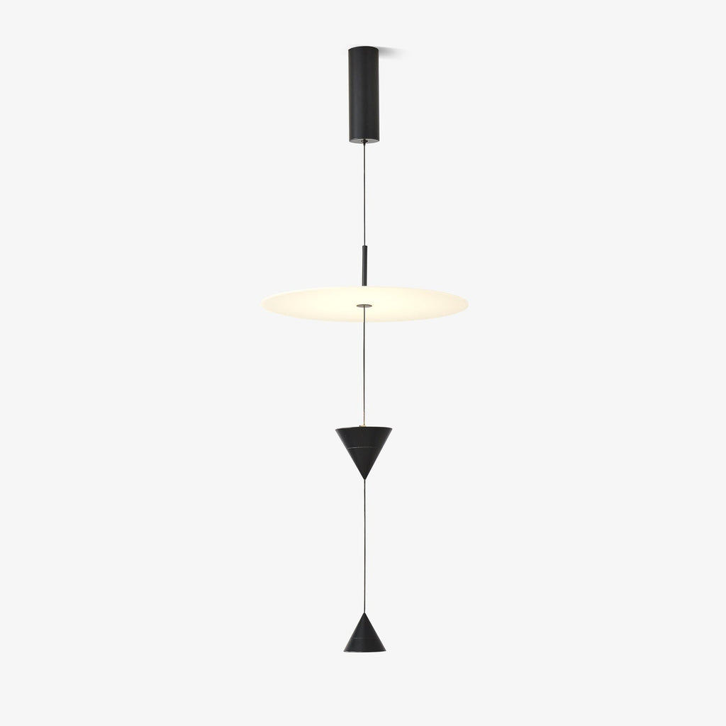 Stralunata Pendant Lamp | Minimalist Metal Design | Adjustable Height
