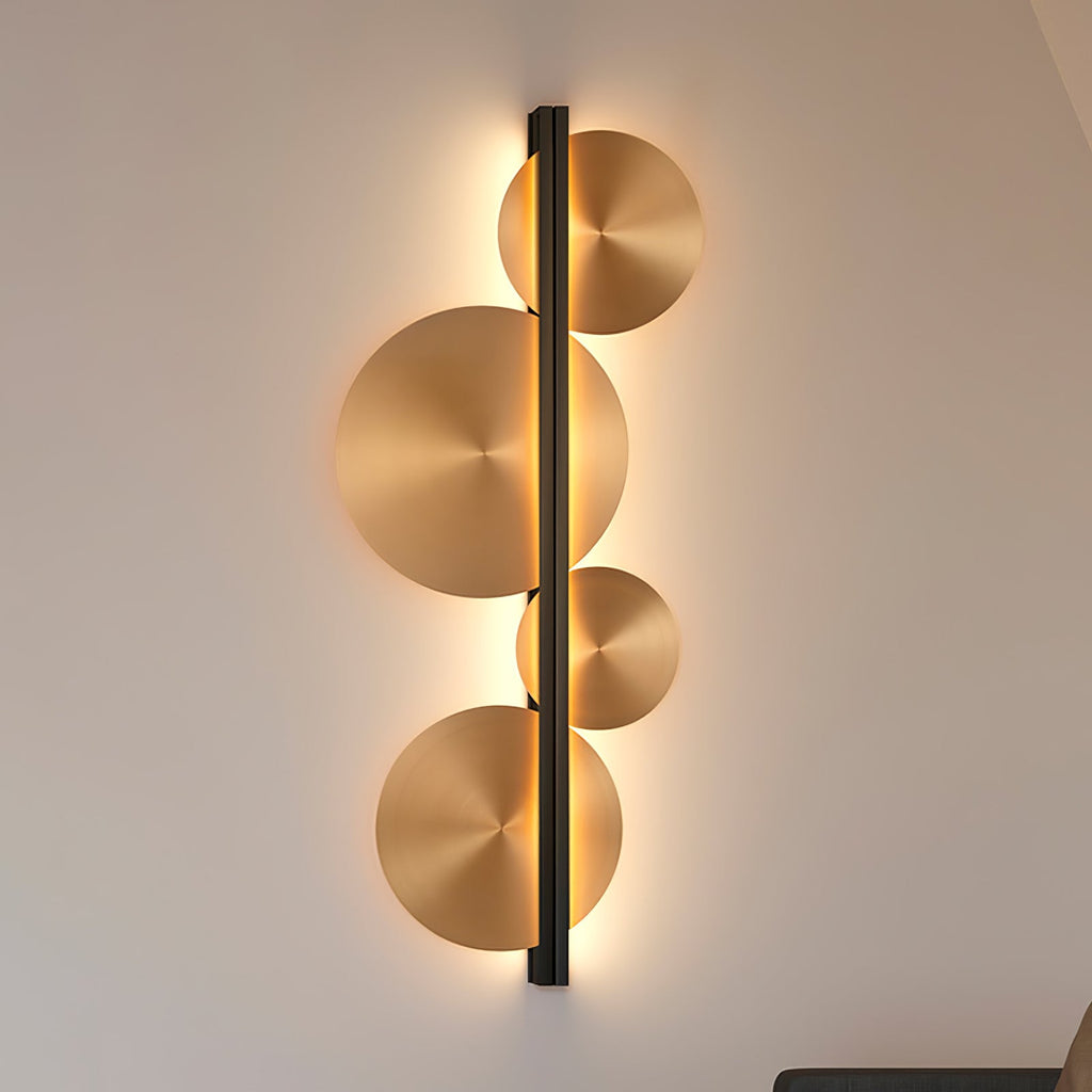 Strate Wall Lamp | Gold Stainless Steel | Set of 2