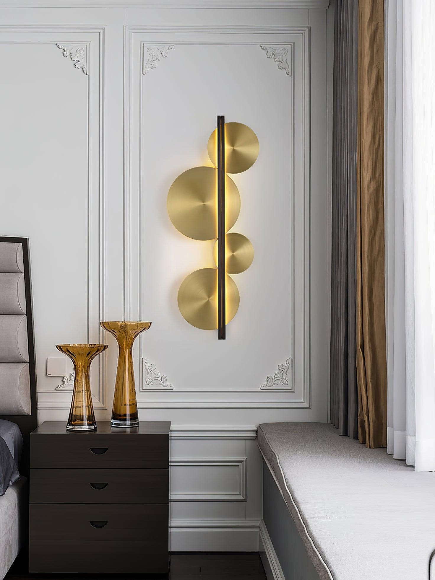 Strate Wall Lamp | Gold Stainless Steel | Set of 2