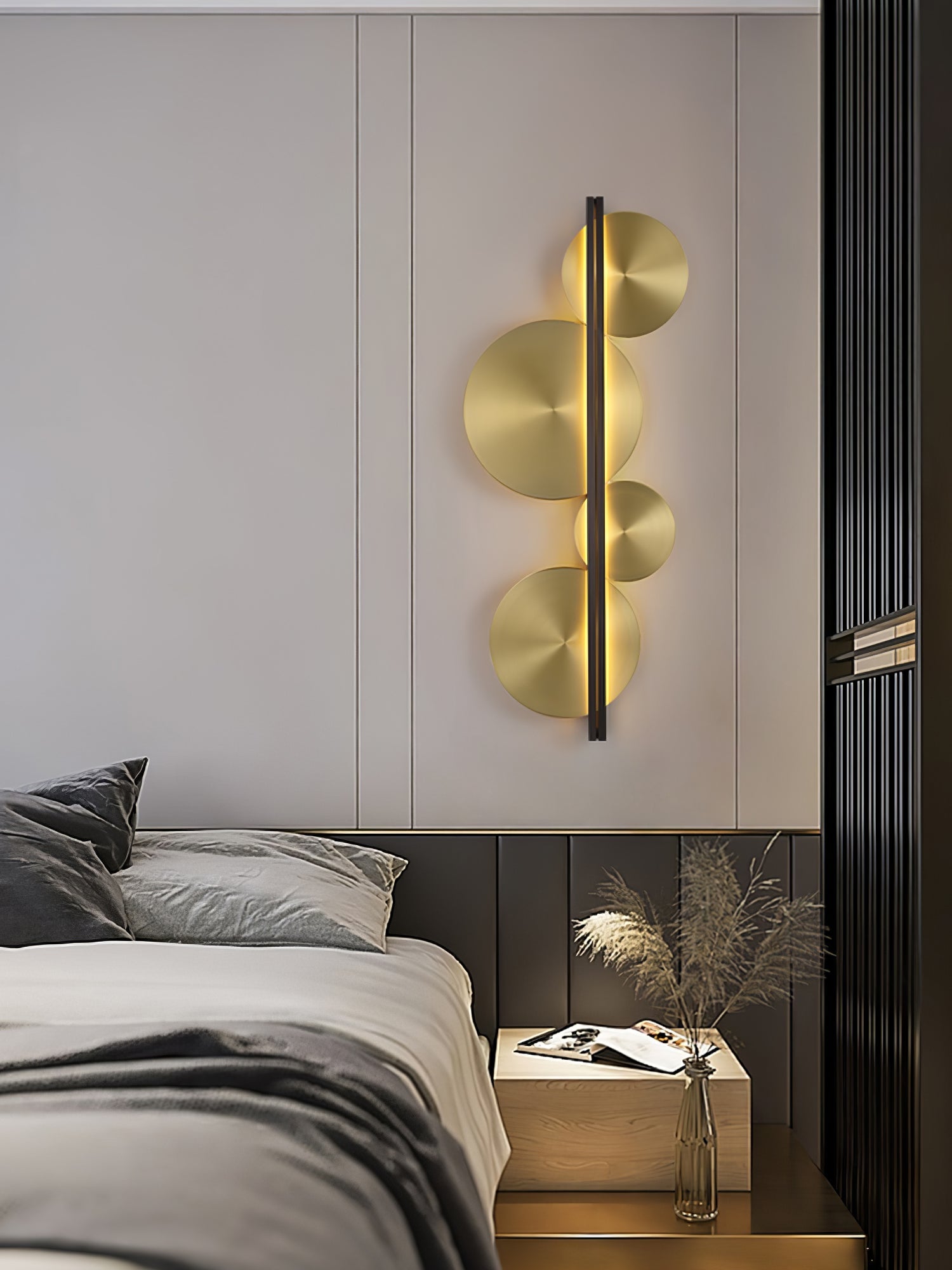 Strate Wall Lamp | Gold Stainless Steel | Set of 2