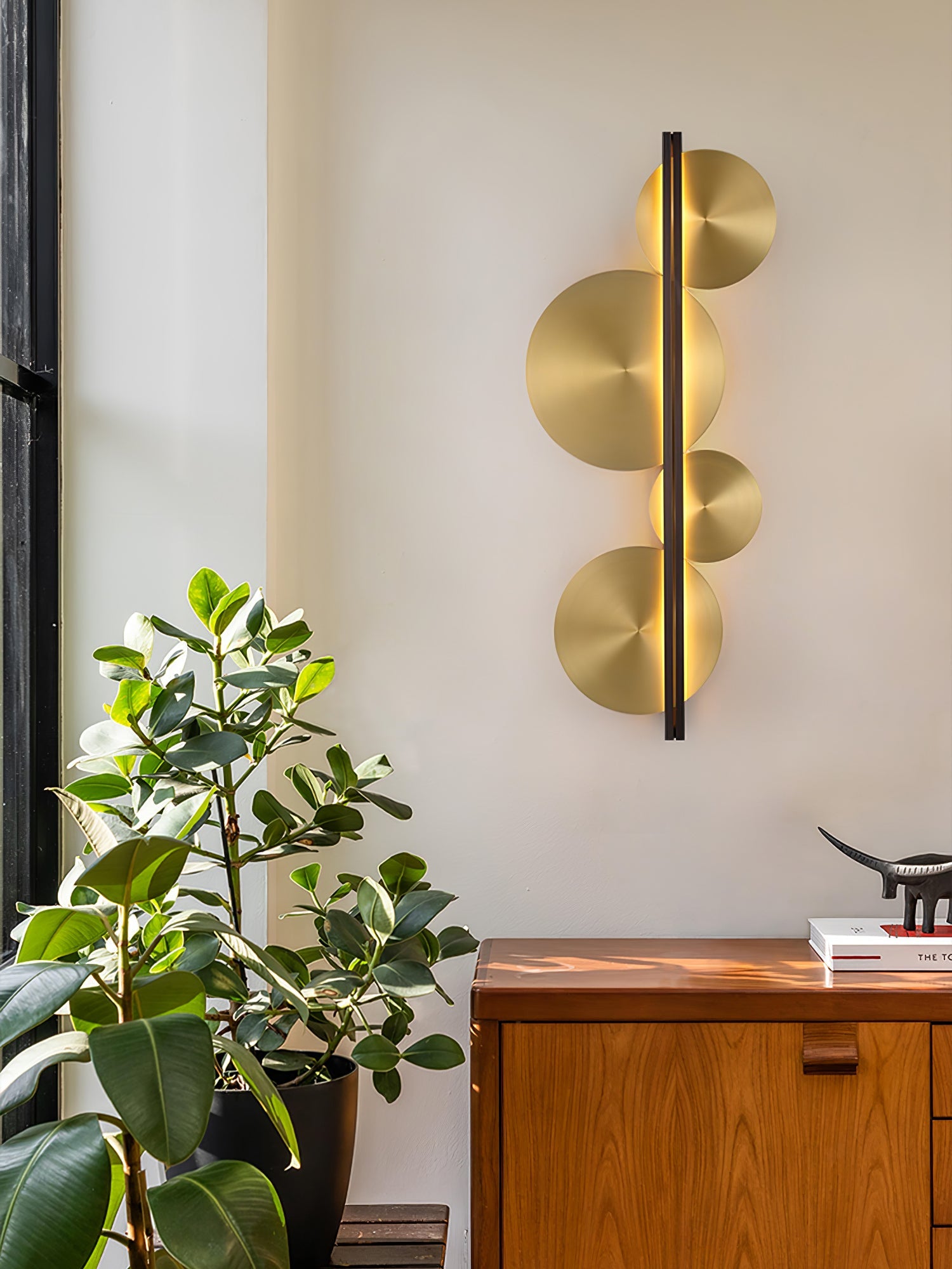 Strate Wall Lamp | Gold Stainless Steel | Set of 2