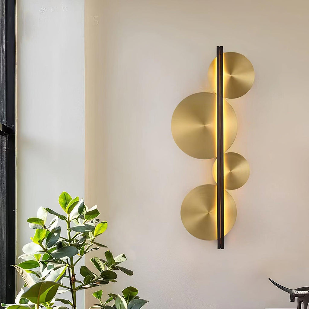 Strate Wall Lamp | Gold Stainless Steel | Set of 2