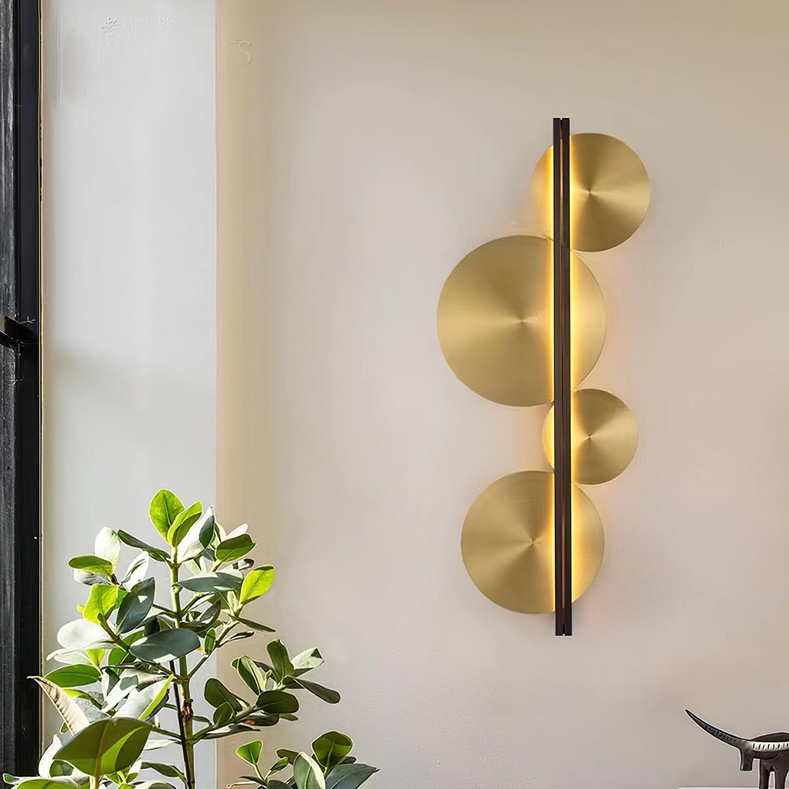 Strate Wall Lamp | Gold Stainless Steel | Set of 2