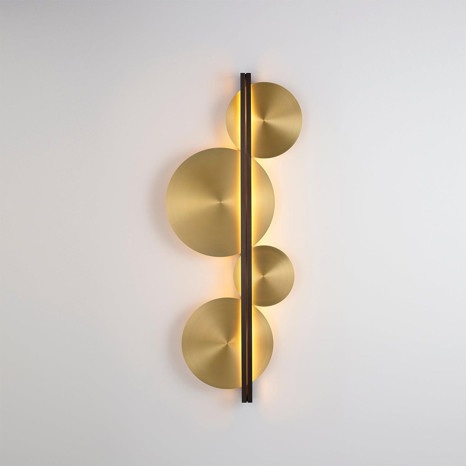 Strate Wall Lamp | Gold Stainless Steel | Set of 2