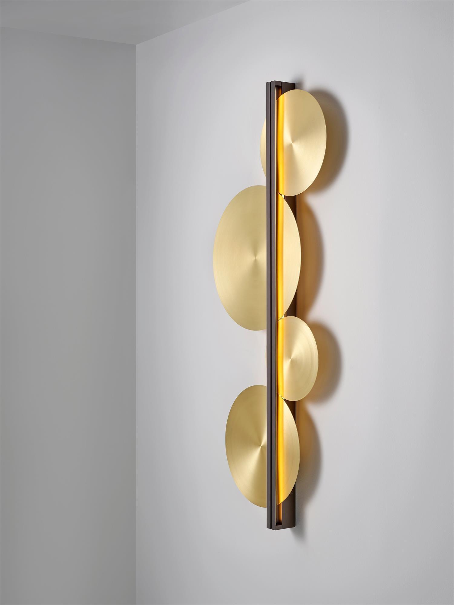Strate Wall Lamp | Gold Stainless Steel | Set of 2