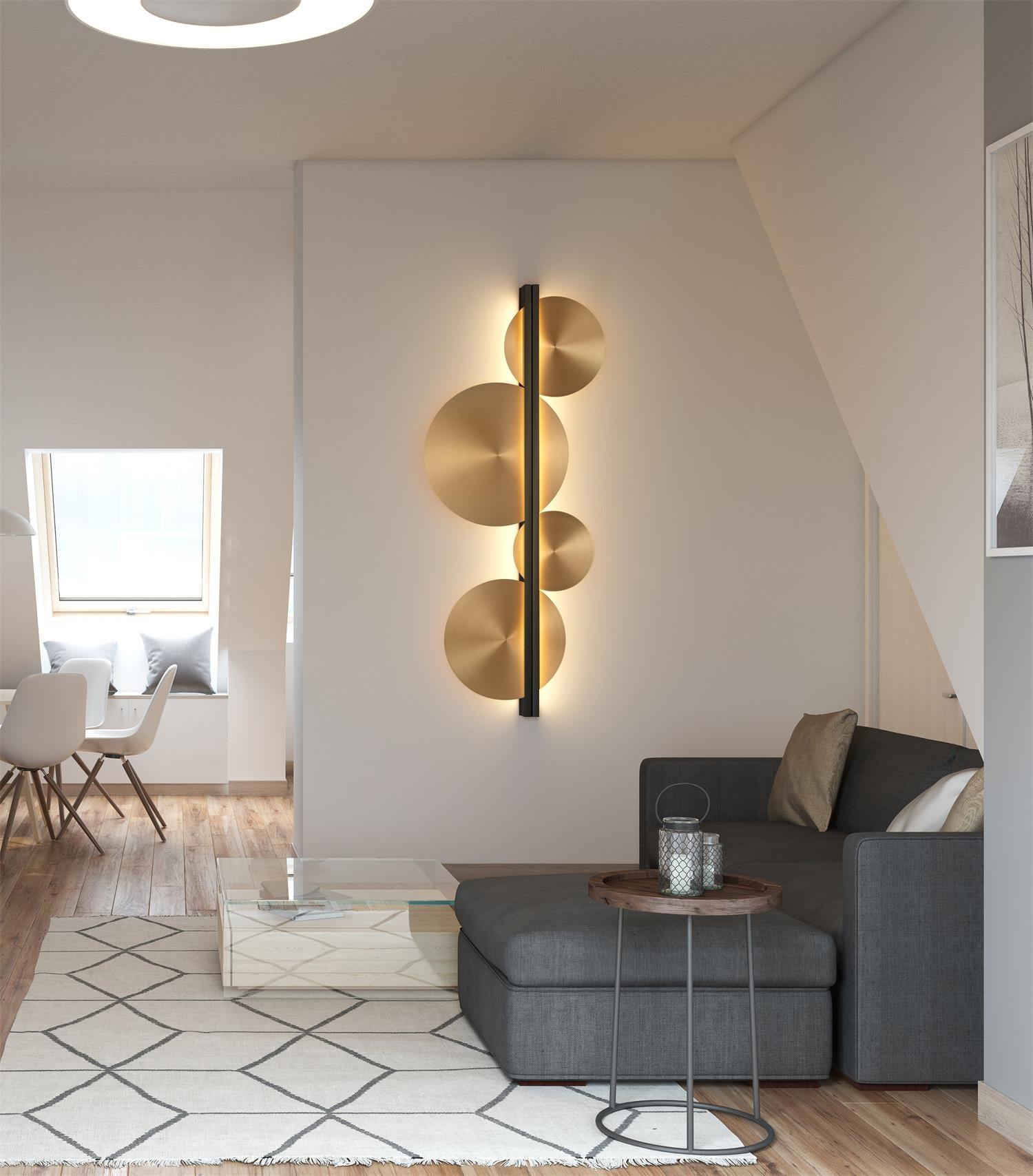 Strate Wall Lamp | Gold Stainless Steel | Set of 2