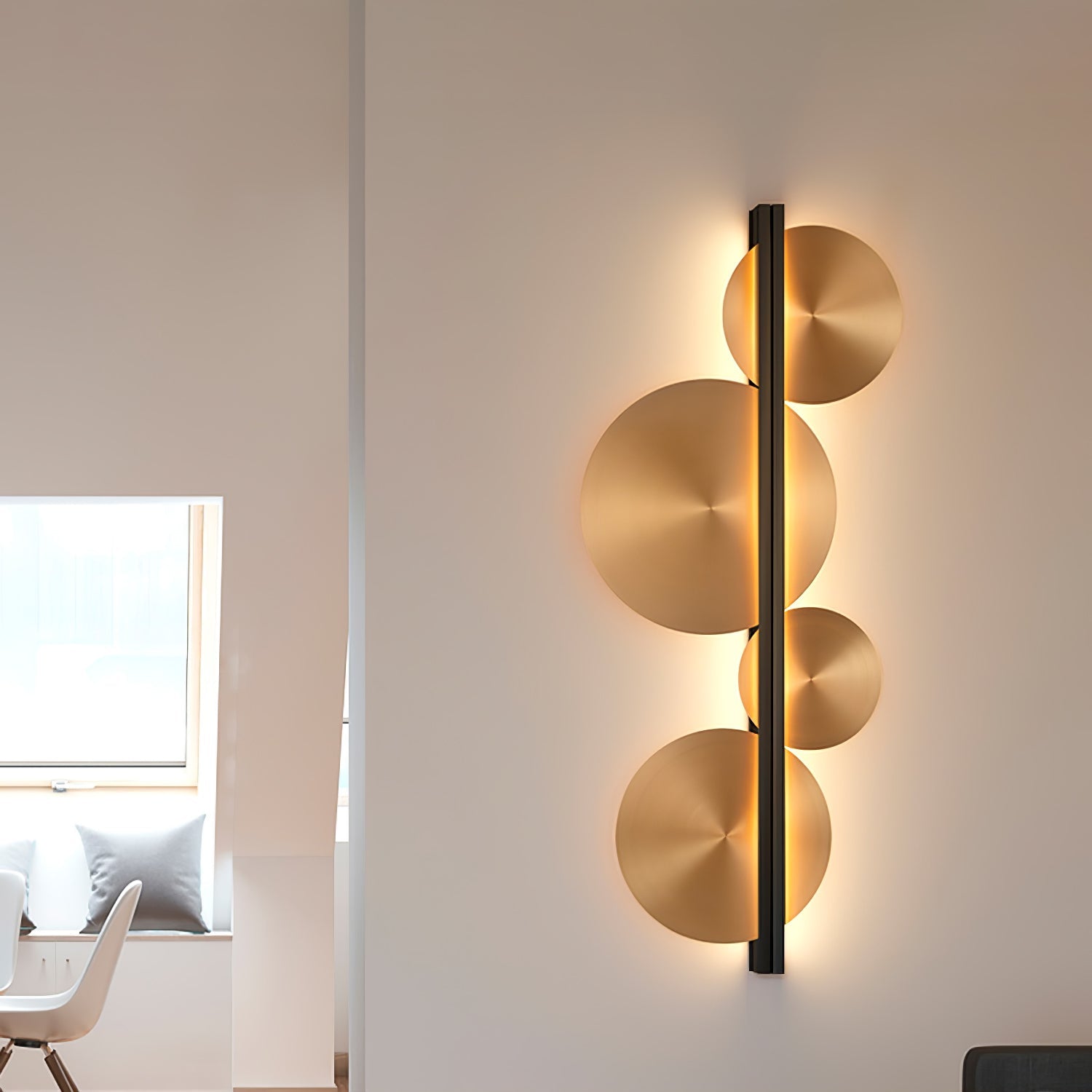 Strate Wall Lamp | Gold Stainless Steel | Set of 2