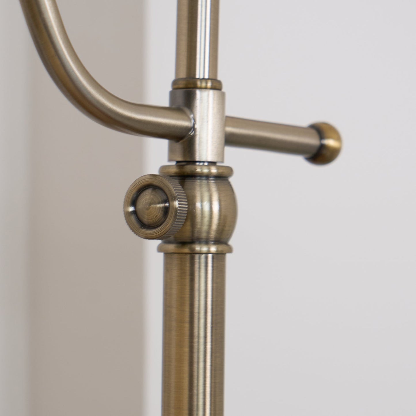 Suffolk Table Lamp | Antique Brass | Adjustable Cream Shade
