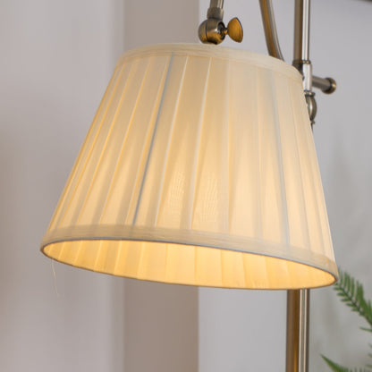 Suffolk Table Lamp | Antique Brass | Adjustable Cream Shade