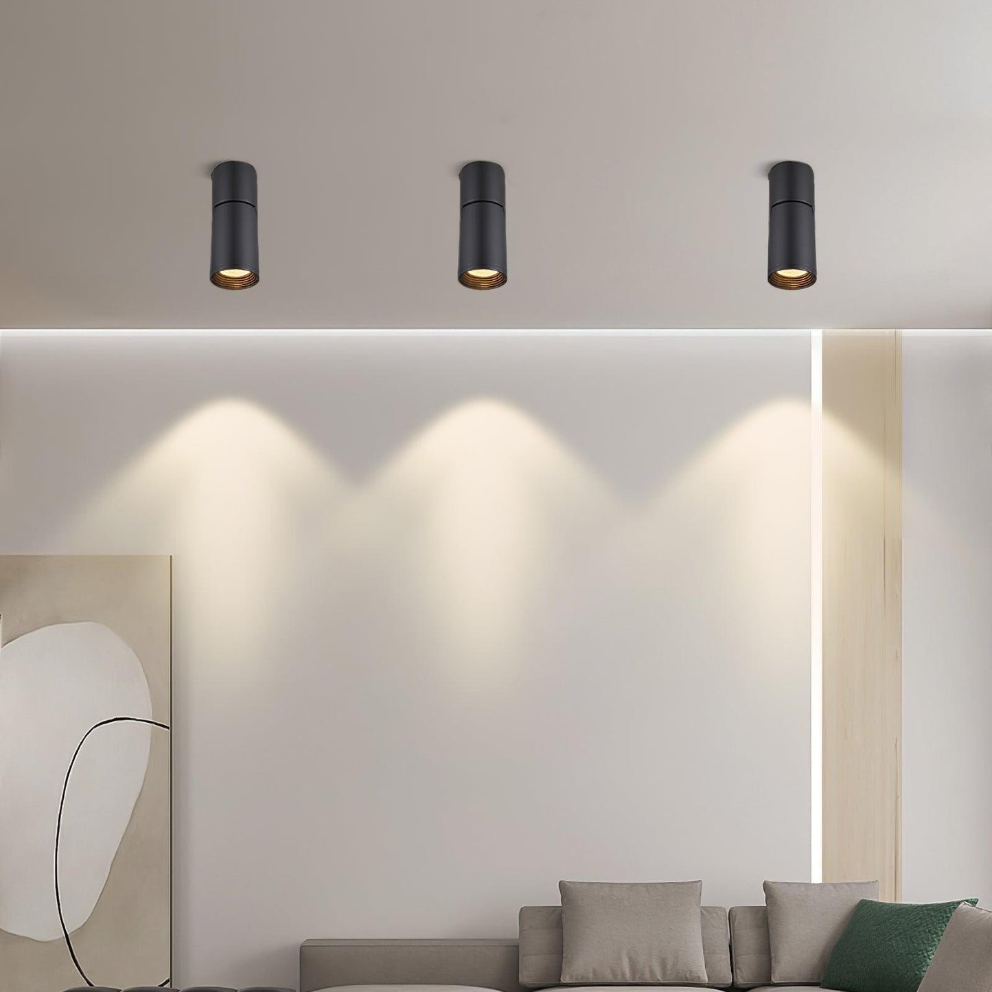 LED Spotlights | Adjustable Metal Projectors | Set of 5 with Warm, Neutral, Cool Light Options