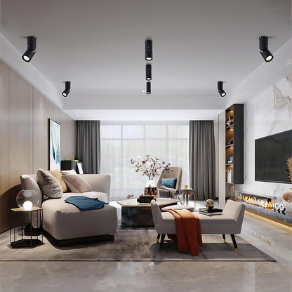LED Spotlights | Adjustable Metal Projectors | Set of 5 with Warm, Neutral, Cool Light Options
