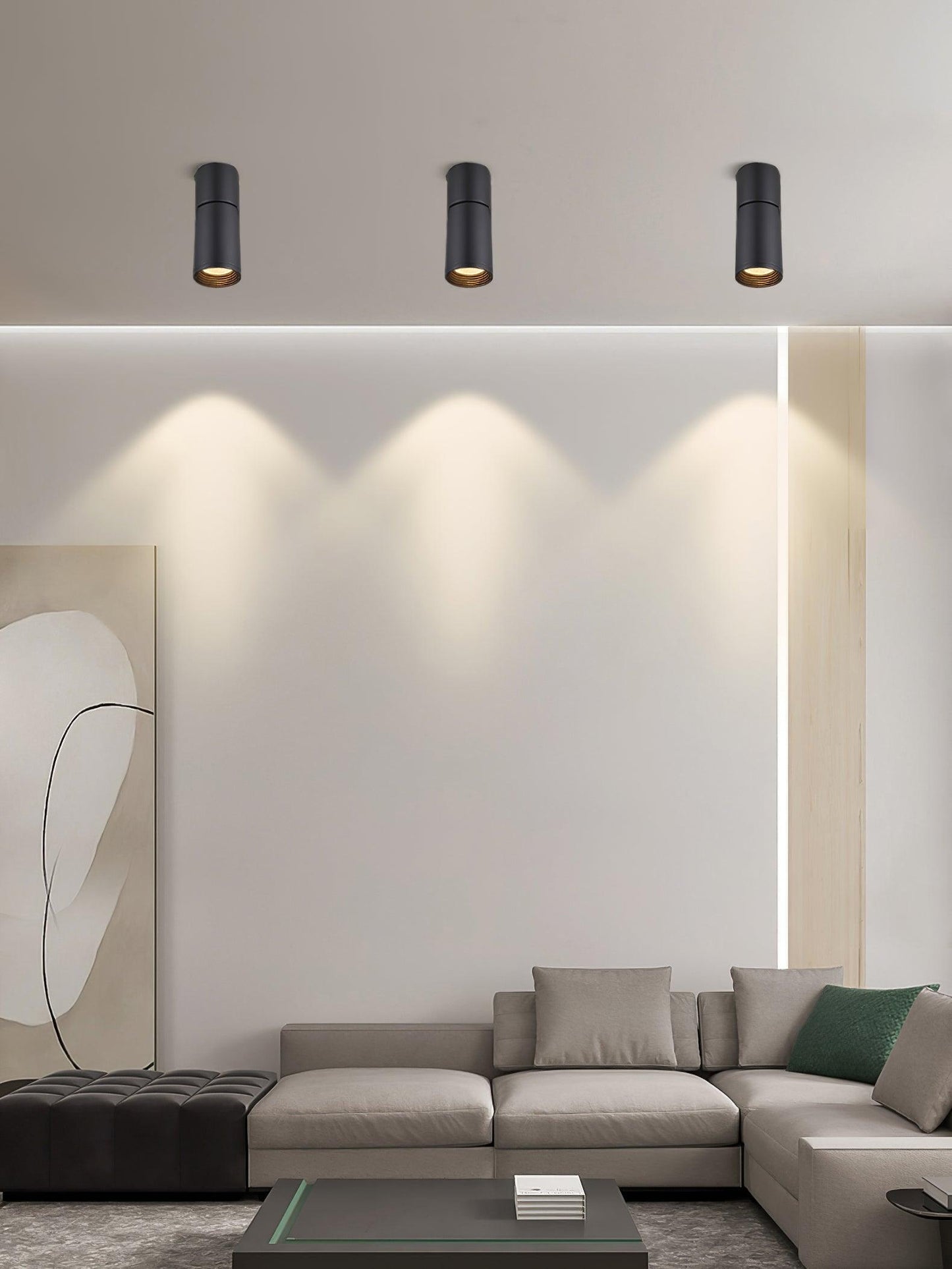 LED Spotlights | Adjustable Metal Projectors | Set of 5 with Warm, Neutral, Cool Light Options