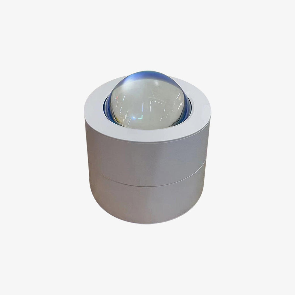 LED Spotlight | Adjustable Aluminum & Glass | White Finish