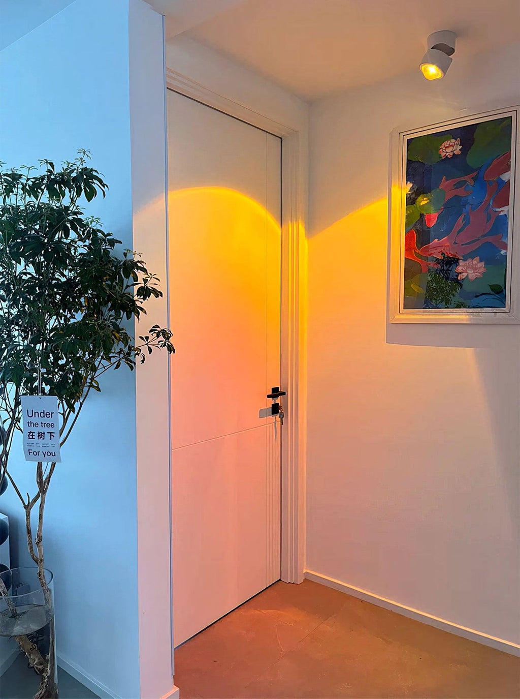 LED Spotlight | Adjustable Aluminum & Glass | White Finish