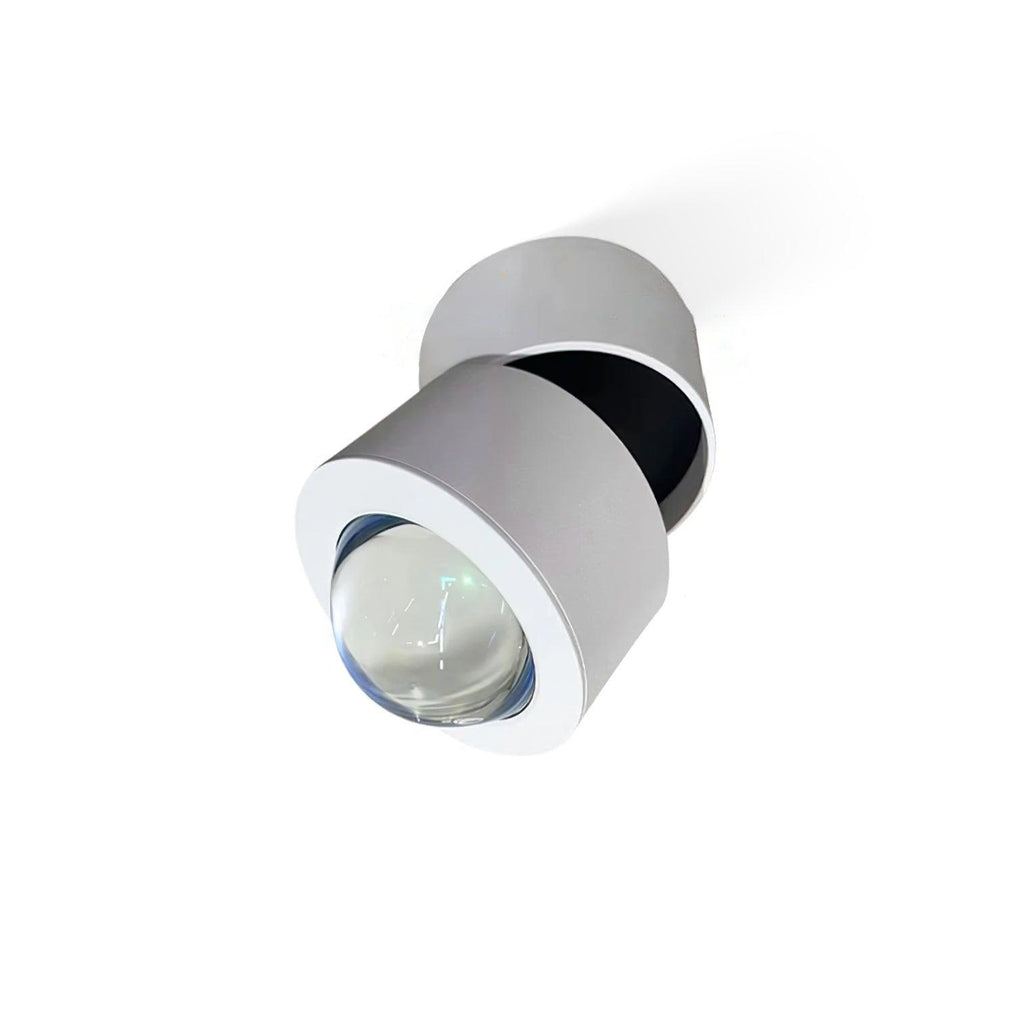 LED Spotlight | Adjustable Aluminum & Glass | White Finish