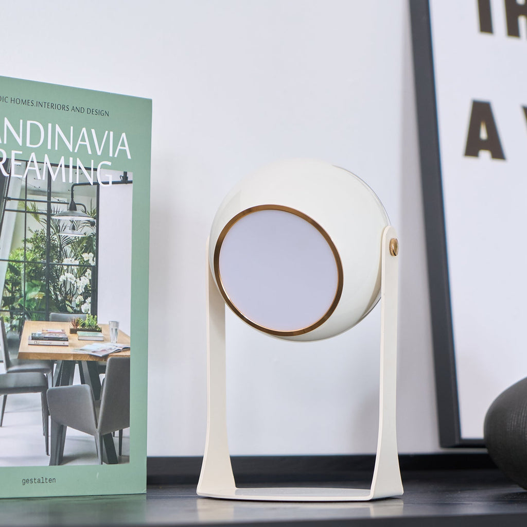 Svejk Table Lamp | Glossy Black and White | Touch Control