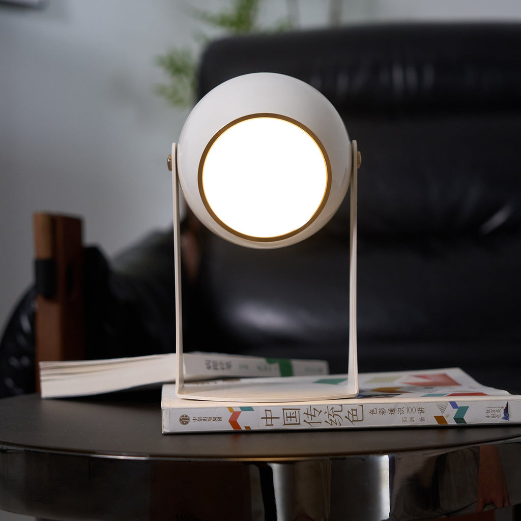 Svejk Table Lamp | Glossy Black and White | Touch Control