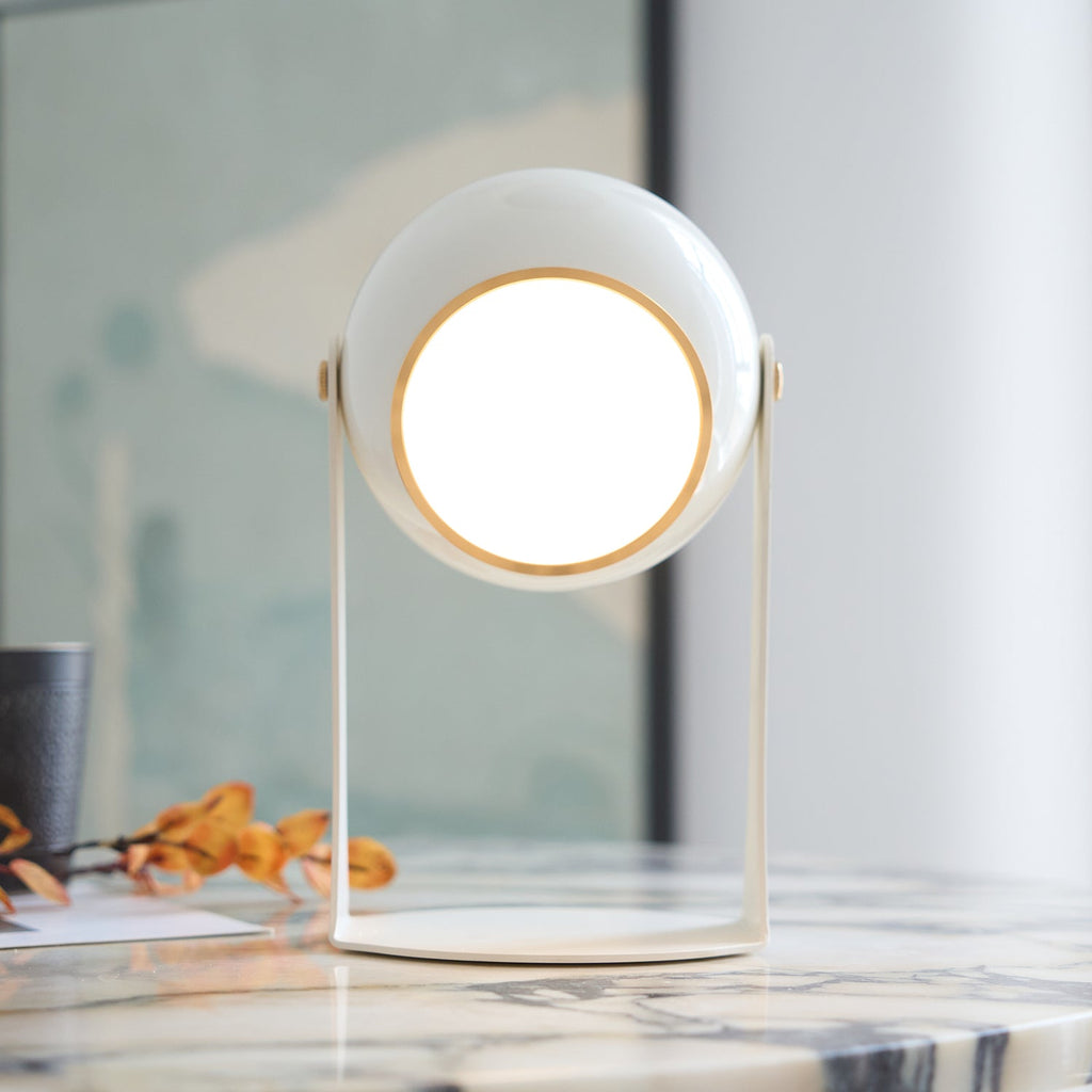 Svejk Table Lamp | Glossy Black and White | Touch Control