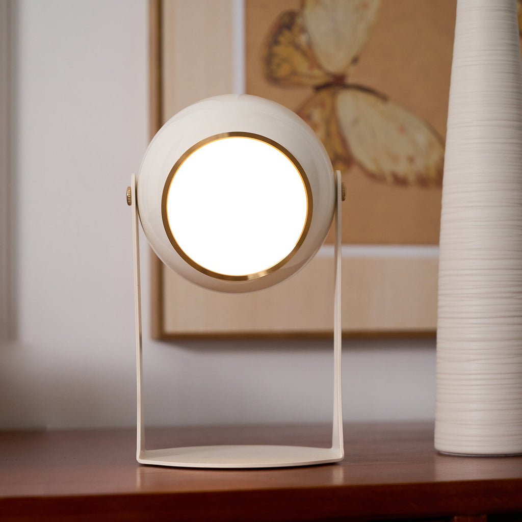 Svejk Table Lamp | Glossy Black and White | Touch Control
