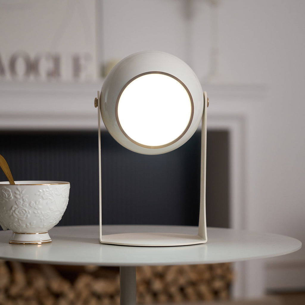Svejk Table Lamp | Glossy Black and White | Touch Control