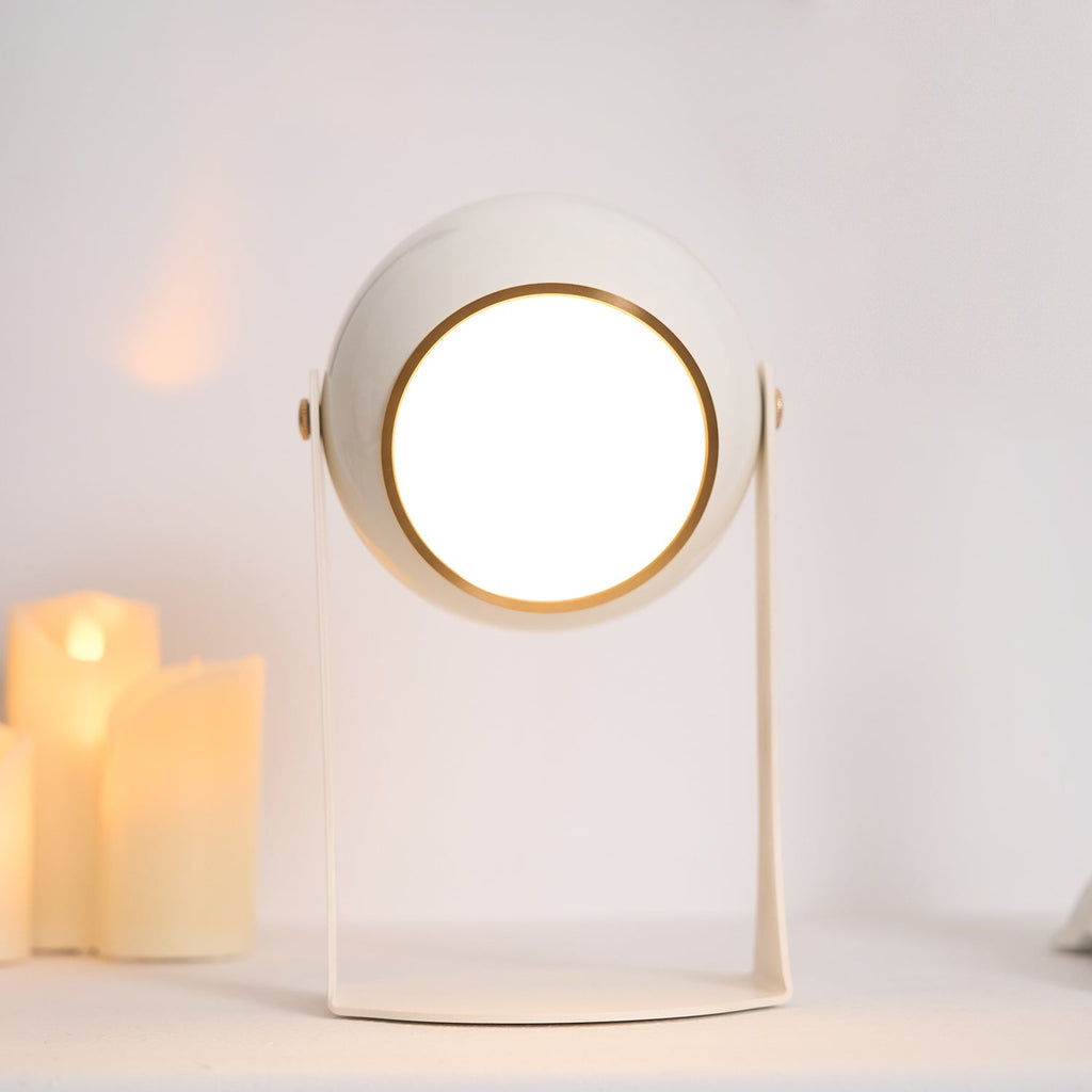 Svejk Table Lamp | Glossy Black and White | Touch Control