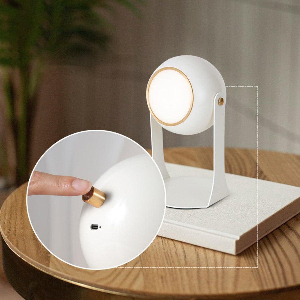 Svejk Table Lamp | Glossy Black and White | Touch Control