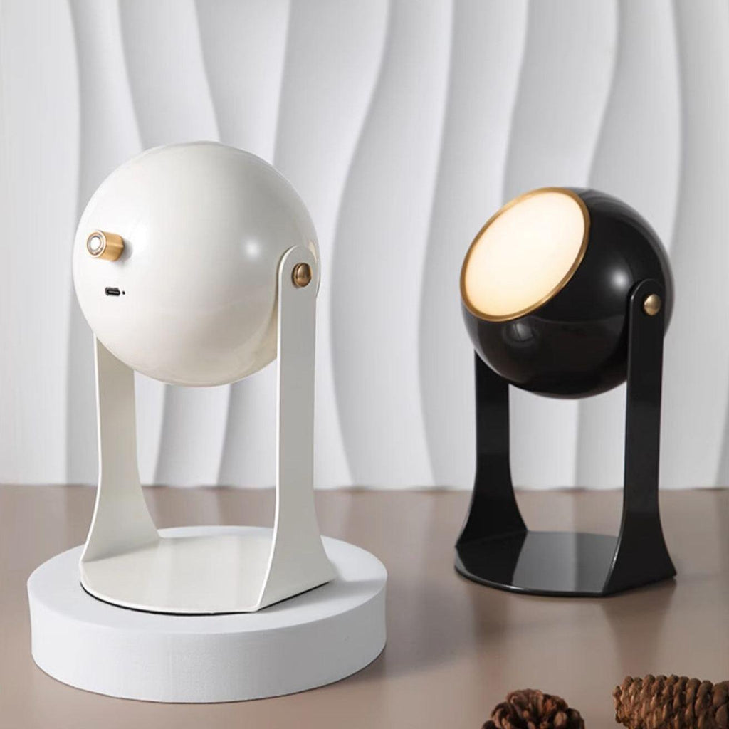 Svejk Table Lamp | Glossy Black and White | Touch Control