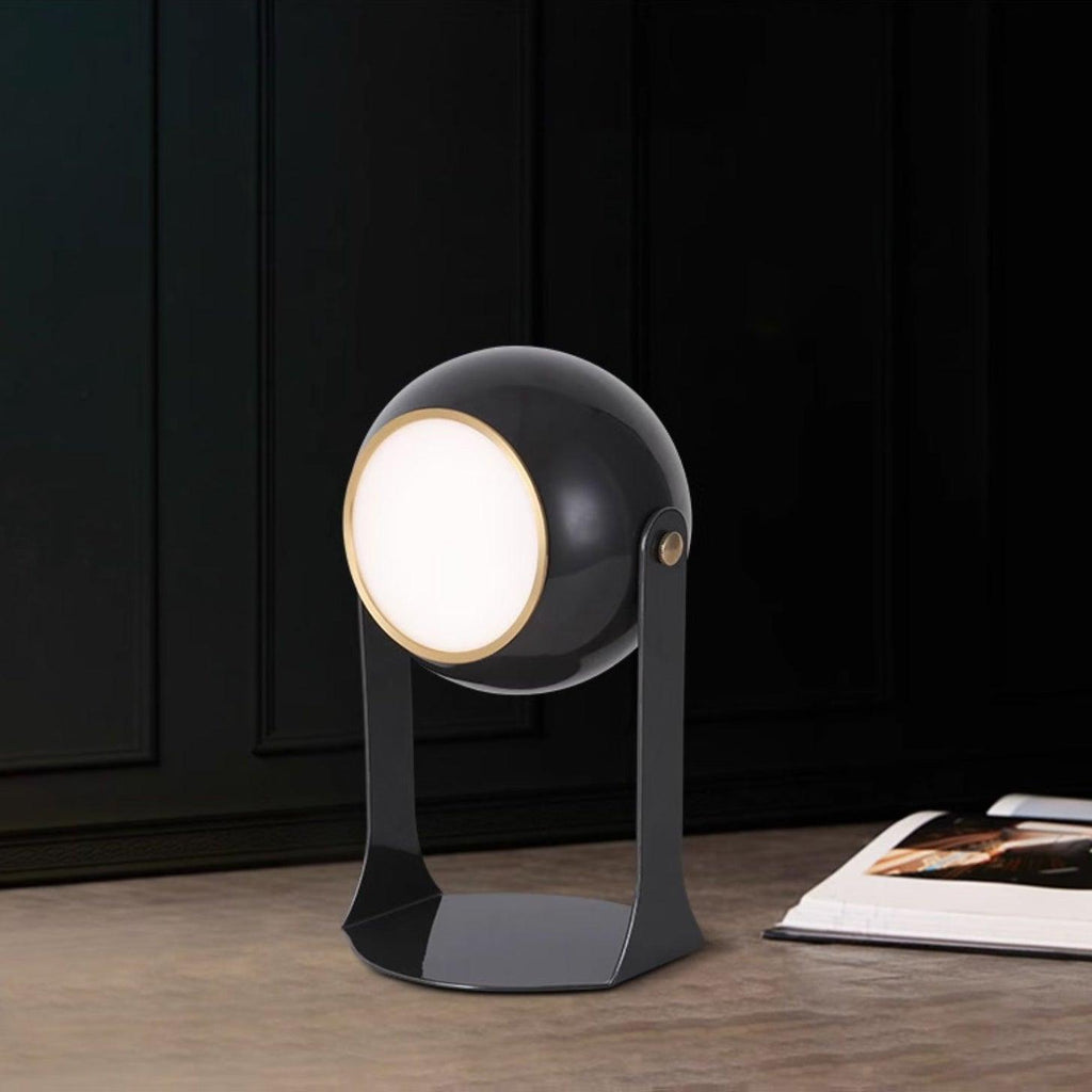 Svejk Table Lamp | Glossy Black and White | Touch Control