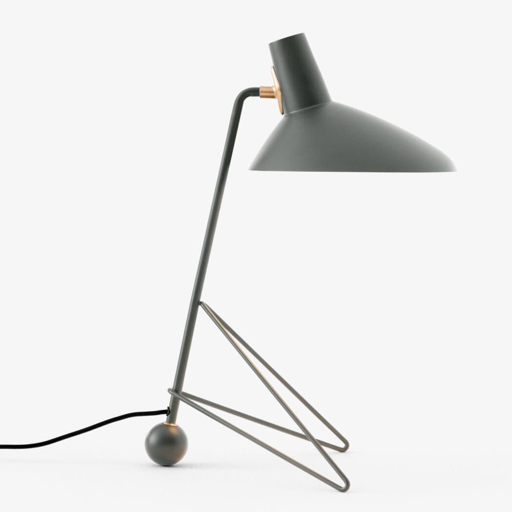 Svelte Noir Table Lamp | Matte Black Metal | 31cm Diameter