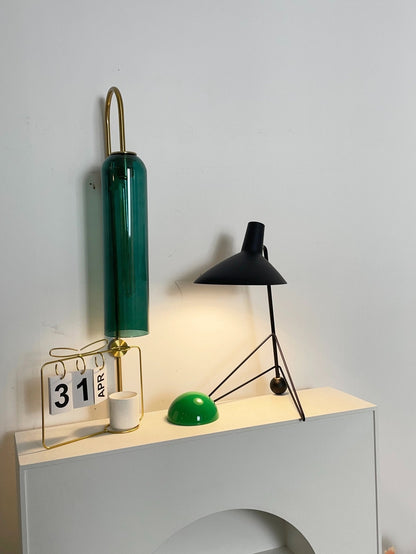 Svelte Noir Table Lamp | Matte Black Metal | 31cm Diameter