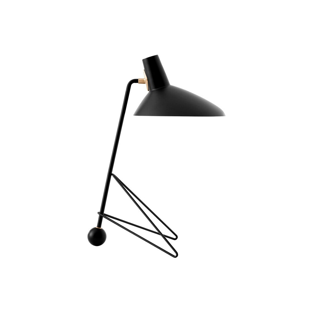 Svelte Noir Table Lamp | Matte Black Metal | 31cm Diameter