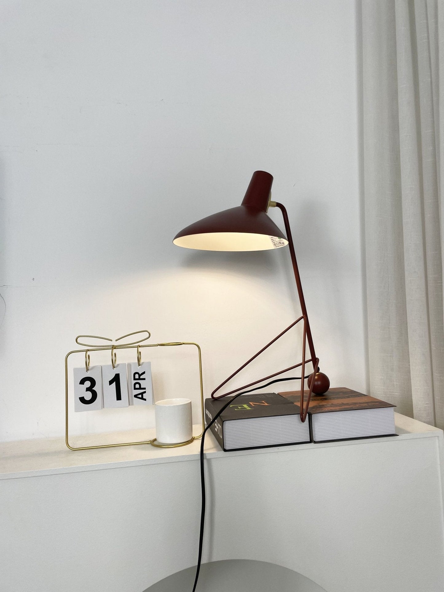 Svelte Noir Table Lamp | Matte Black Metal | 31cm Diameter