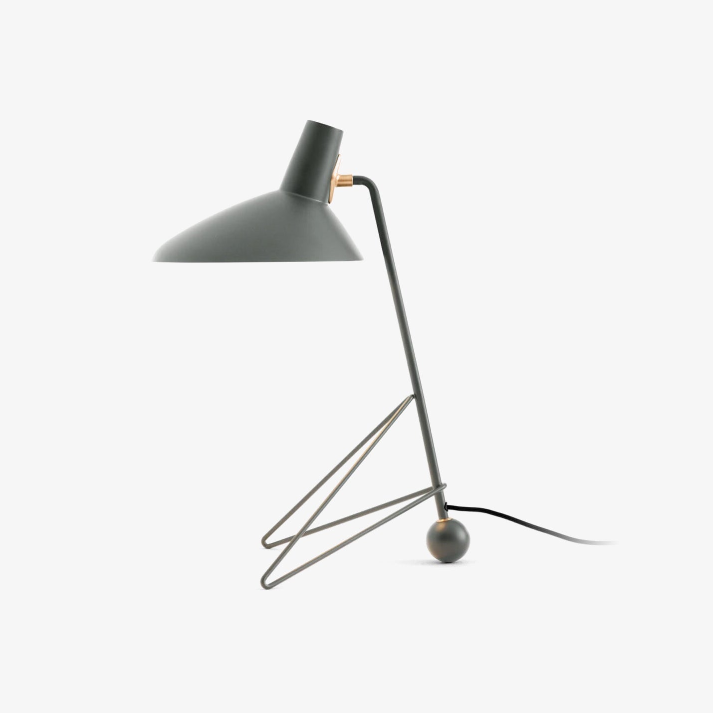 Svelte Noir Table Lamp | Matte Black Metal | 31cm Diameter