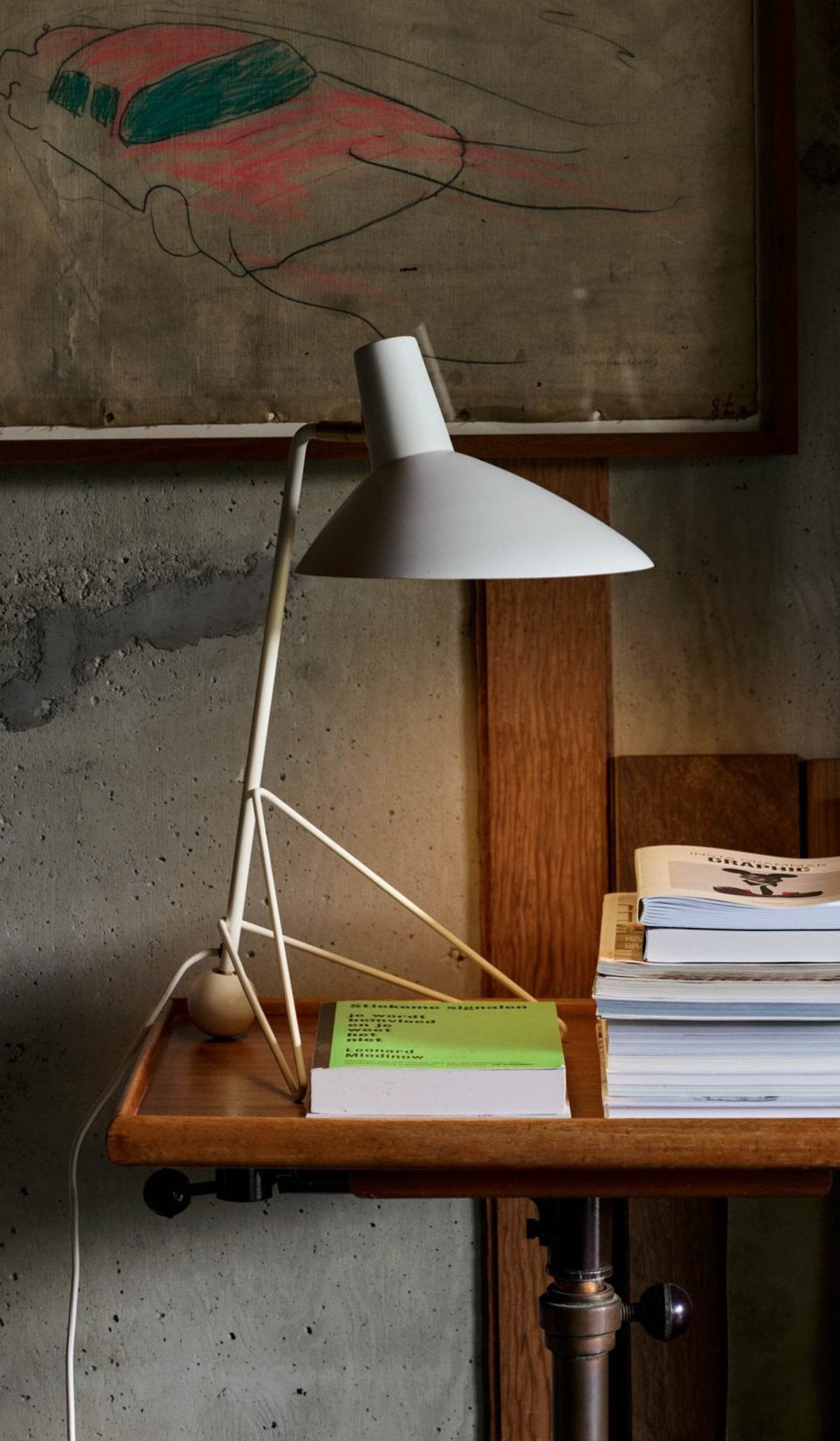 Svelte Noir Table Lamp | Matte Black Metal | 31cm Diameter